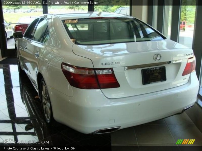 Starfire White Pearl / Cashmere Beige 2009 Lexus LS 460 AWD