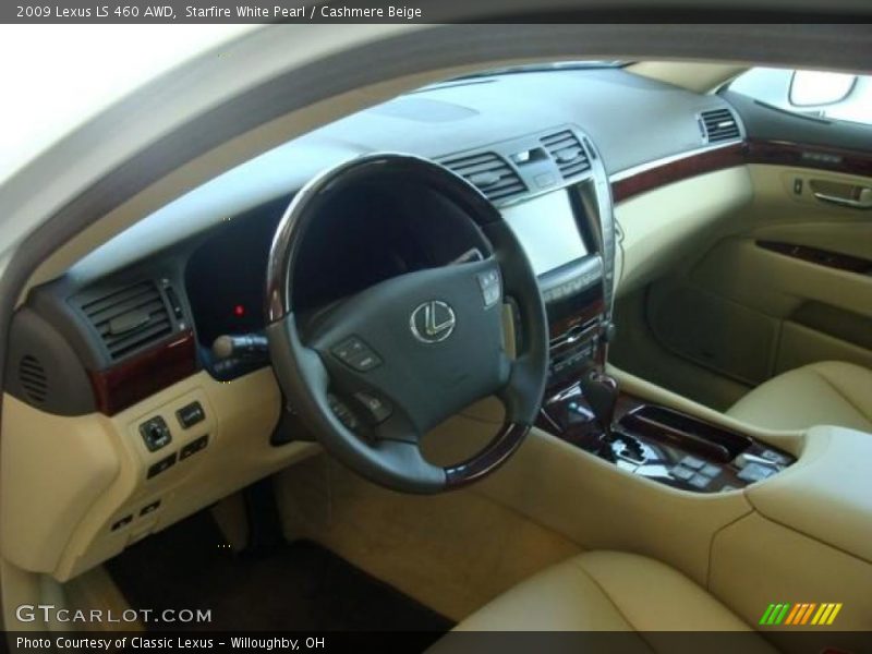Starfire White Pearl / Cashmere Beige 2009 Lexus LS 460 AWD