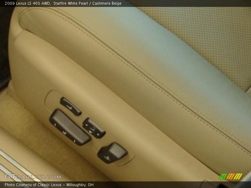 Starfire White Pearl / Cashmere Beige 2009 Lexus LS 460 AWD