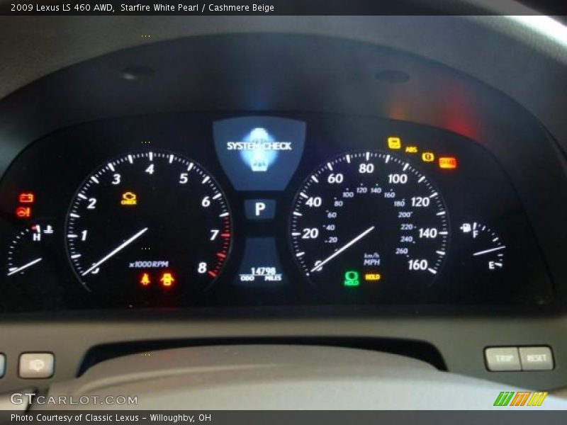 Starfire White Pearl / Cashmere Beige 2009 Lexus LS 460 AWD