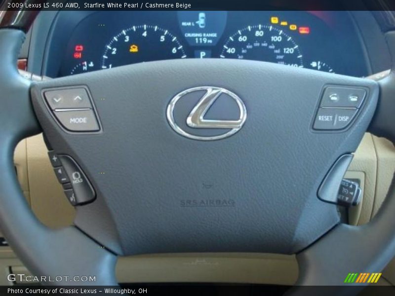 Starfire White Pearl / Cashmere Beige 2009 Lexus LS 460 AWD