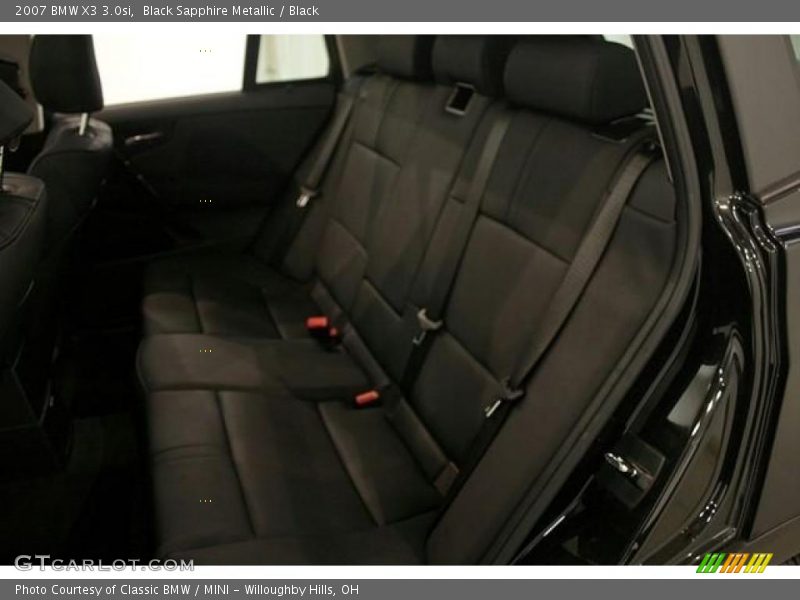 Black Sapphire Metallic / Black 2007 BMW X3 3.0si