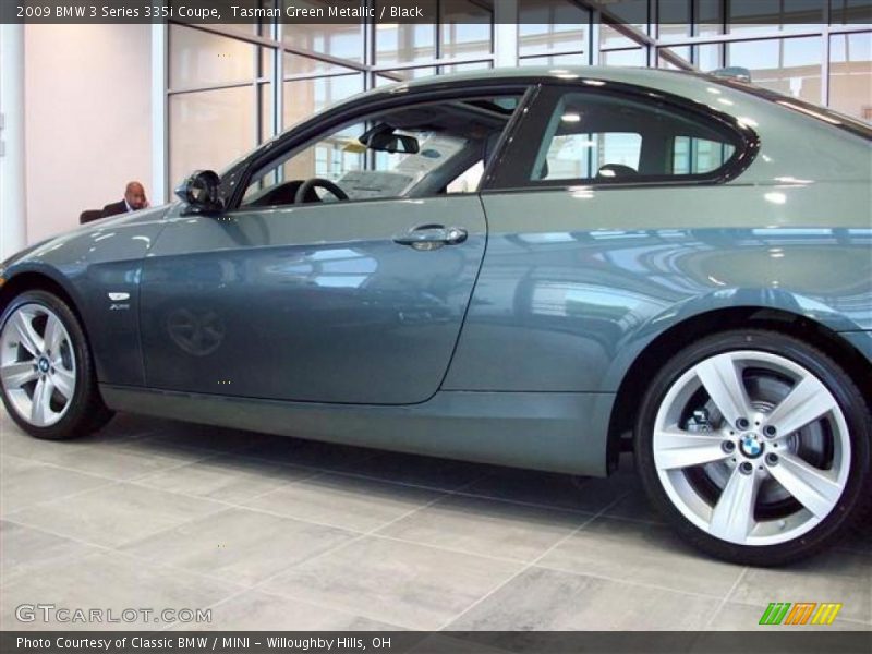 Tasman Green Metallic / Black 2009 BMW 3 Series 335i Coupe