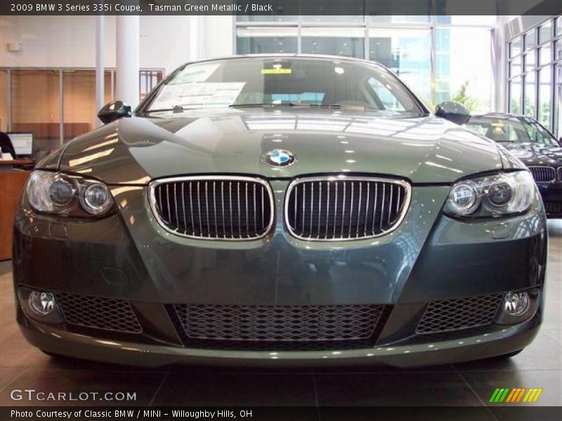 Tasman Green Metallic / Black 2009 BMW 3 Series 335i Coupe