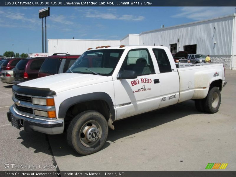 Summit White / Gray 1998 Chevrolet C/K 3500 K3500 Cheyenne Extended Cab 4x4