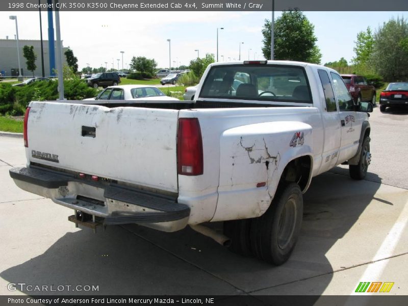 Summit White / Gray 1998 Chevrolet C/K 3500 K3500 Cheyenne Extended Cab 4x4