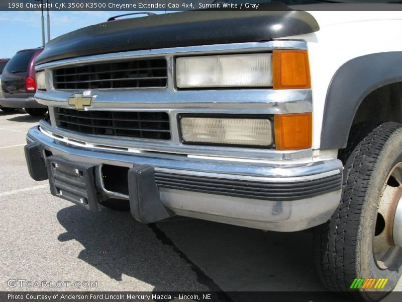 Summit White / Gray 1998 Chevrolet C/K 3500 K3500 Cheyenne Extended Cab 4x4