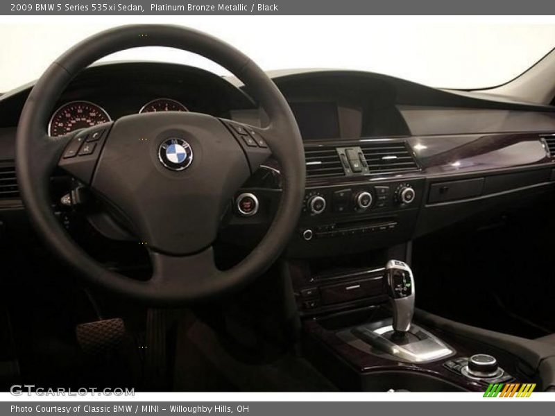 Platinum Bronze Metallic / Black 2009 BMW 5 Series 535xi Sedan