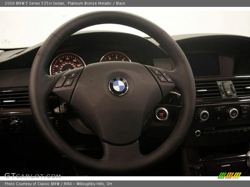 Platinum Bronze Metallic / Black 2009 BMW 5 Series 535xi Sedan