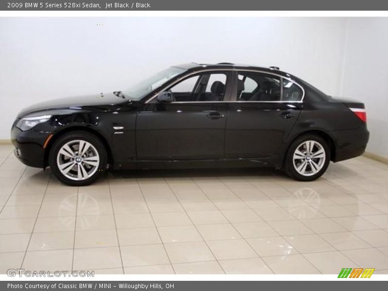 Jet Black / Black 2009 BMW 5 Series 528xi Sedan