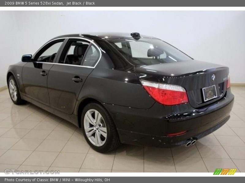 Jet Black / Black 2009 BMW 5 Series 528xi Sedan