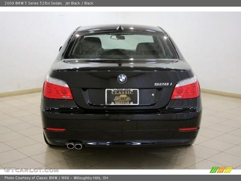 Jet Black / Black 2009 BMW 5 Series 528xi Sedan