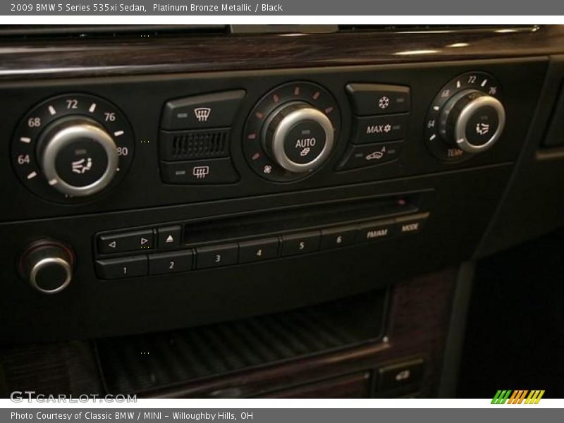 Platinum Bronze Metallic / Black 2009 BMW 5 Series 535xi Sedan