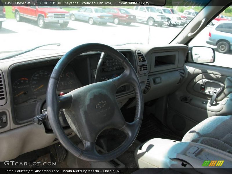 Summit White / Gray 1998 Chevrolet C/K 3500 K3500 Cheyenne Extended Cab 4x4