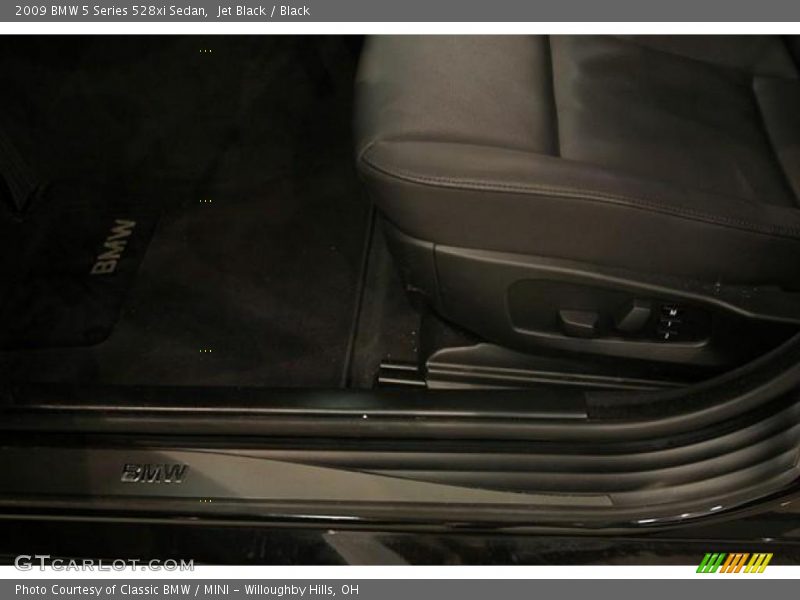 Jet Black / Black 2009 BMW 5 Series 528xi Sedan