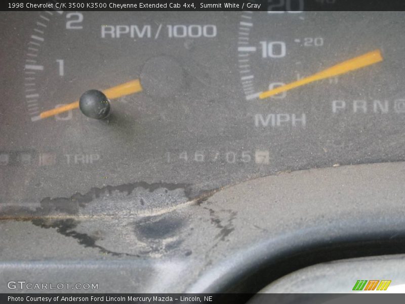 Summit White / Gray 1998 Chevrolet C/K 3500 K3500 Cheyenne Extended Cab 4x4