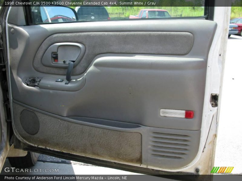 Summit White / Gray 1998 Chevrolet C/K 3500 K3500 Cheyenne Extended Cab 4x4