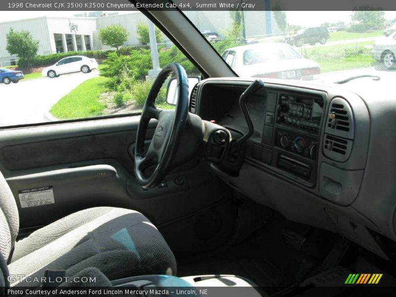 Summit White / Gray 1998 Chevrolet C/K 3500 K3500 Cheyenne Extended Cab 4x4
