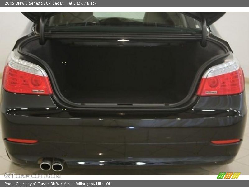 Jet Black / Black 2009 BMW 5 Series 528xi Sedan
