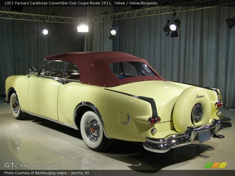 Yellow / Yellow/Burgundy 1953 Packard Caribbean Convertible Club Coupe Model 2631