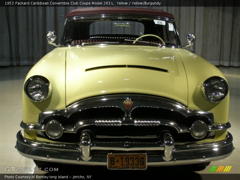 Yellow / Yellow/Burgundy 1953 Packard Caribbean Convertible Club Coupe Model 2631