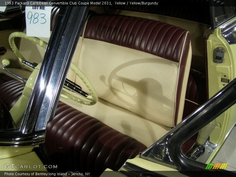 Yellow / Yellow/Burgundy 1953 Packard Caribbean Convertible Club Coupe Model 2631