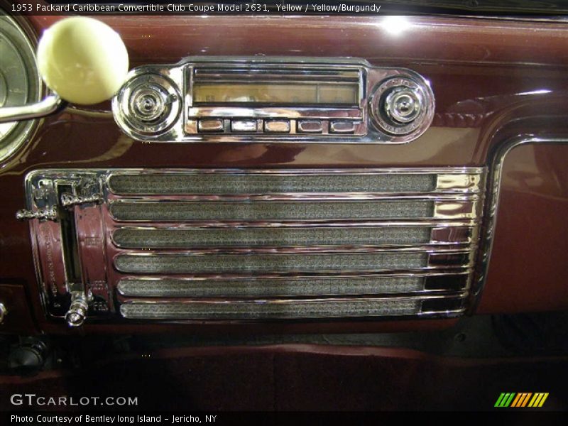 Yellow / Yellow/Burgundy 1953 Packard Caribbean Convertible Club Coupe Model 2631