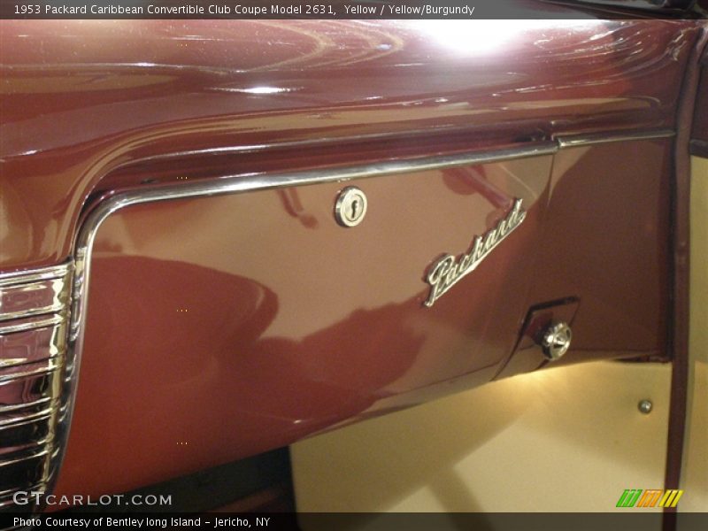 Yellow / Yellow/Burgundy 1953 Packard Caribbean Convertible Club Coupe Model 2631