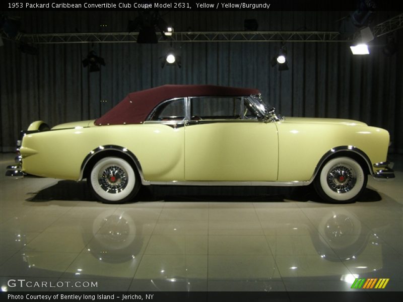 Yellow / Yellow/Burgundy 1953 Packard Caribbean Convertible Club Coupe Model 2631