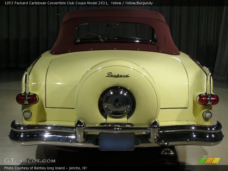 Yellow / Yellow/Burgundy 1953 Packard Caribbean Convertible Club Coupe Model 2631