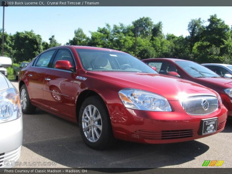 Crystal Red Tintcoat / Titanium 2009 Buick Lucerne CX