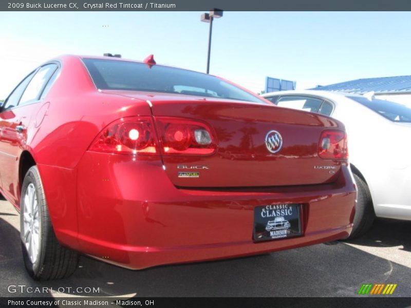 Crystal Red Tintcoat / Titanium 2009 Buick Lucerne CX