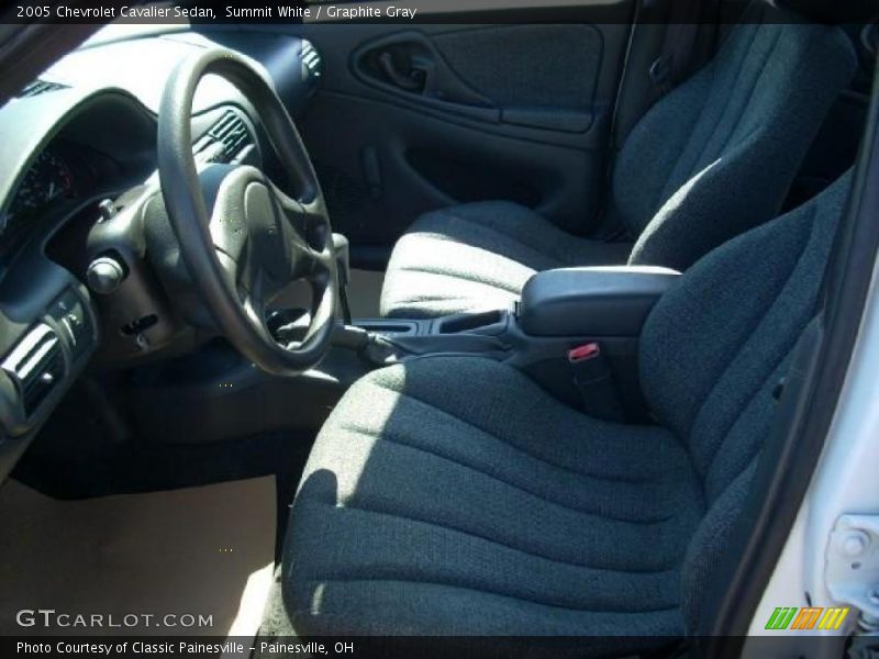 Summit White / Graphite Gray 2005 Chevrolet Cavalier Sedan