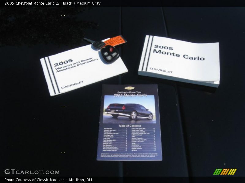 Black / Medium Gray 2005 Chevrolet Monte Carlo LS