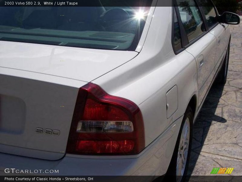 White / Light Taupe 2003 Volvo S80 2.9
