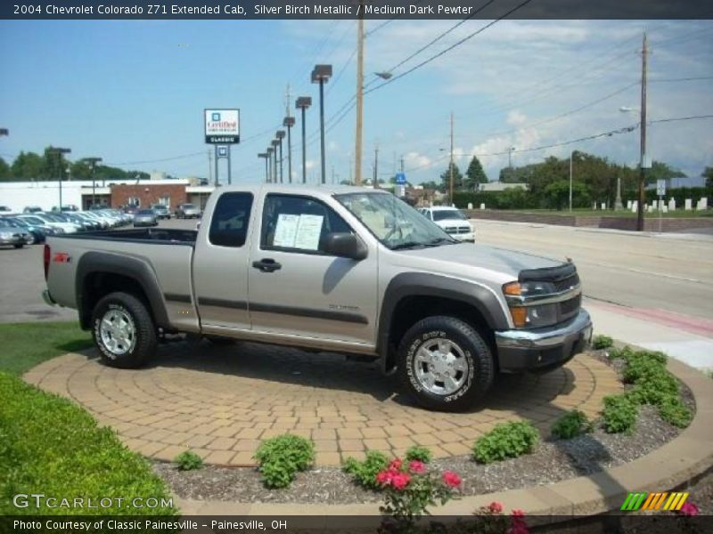 Silver Birch Metallic / Medium Dark Pewter 2004 Chevrolet Colorado Z71 Extended Cab