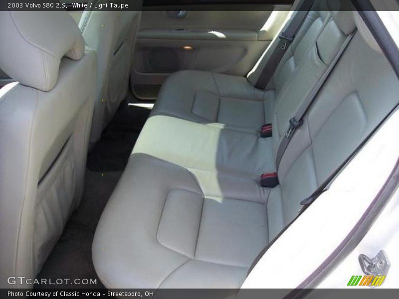 White / Light Taupe 2003 Volvo S80 2.9