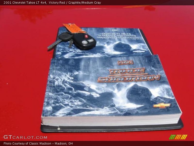 Victory Red / Graphite/Medium Gray 2001 Chevrolet Tahoe LT 4x4