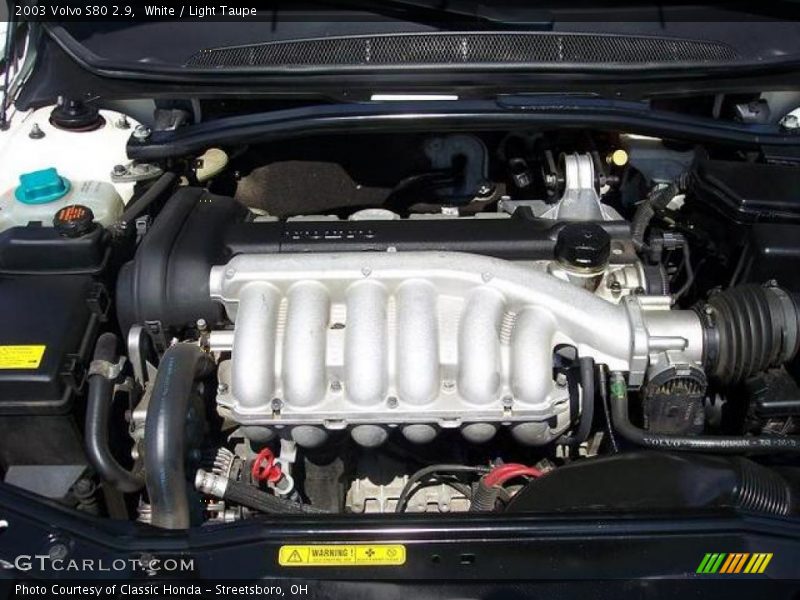 White / Light Taupe 2003 Volvo S80 2.9