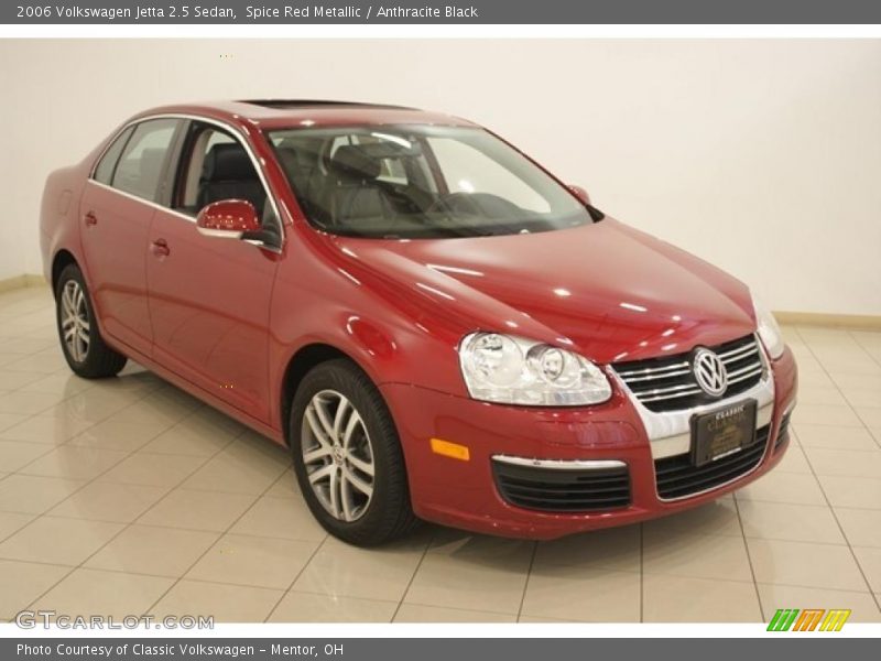 Spice Red Metallic / Anthracite Black 2006 Volkswagen Jetta 2.5 Sedan
