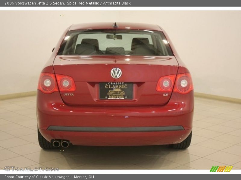 Spice Red Metallic / Anthracite Black 2006 Volkswagen Jetta 2.5 Sedan
