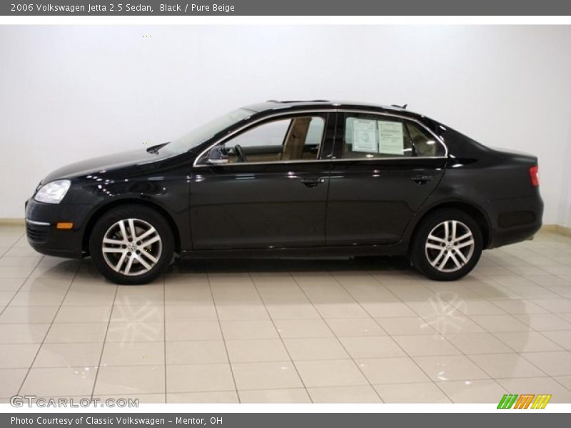 Black / Pure Beige 2006 Volkswagen Jetta 2.5 Sedan