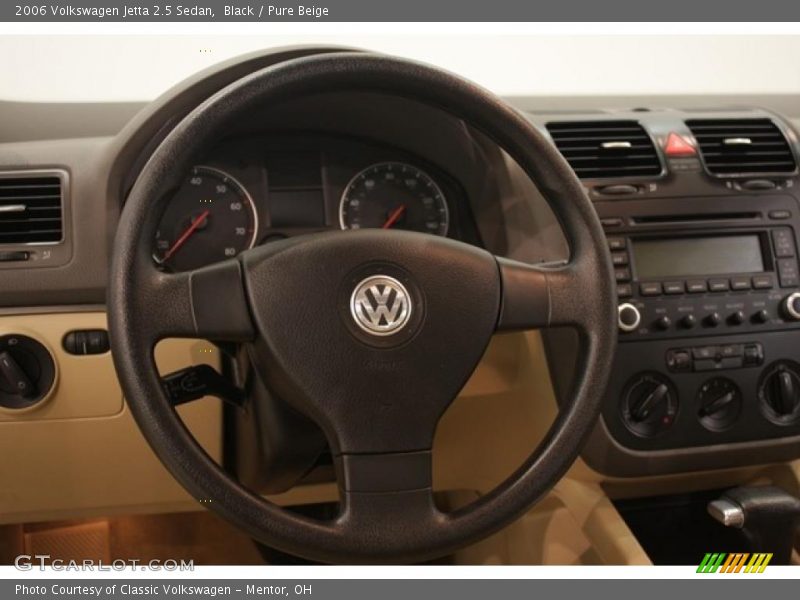 Black / Pure Beige 2006 Volkswagen Jetta 2.5 Sedan