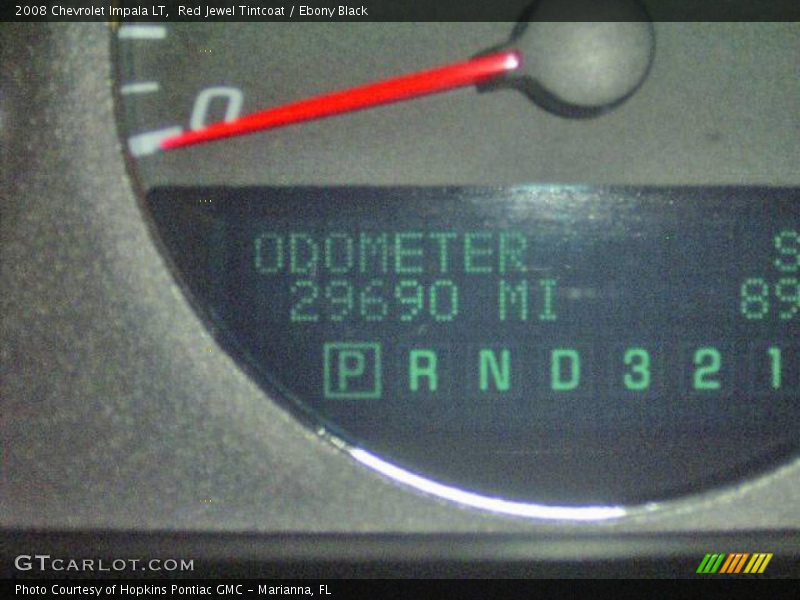 Red Jewel Tintcoat / Ebony Black 2008 Chevrolet Impala LT
