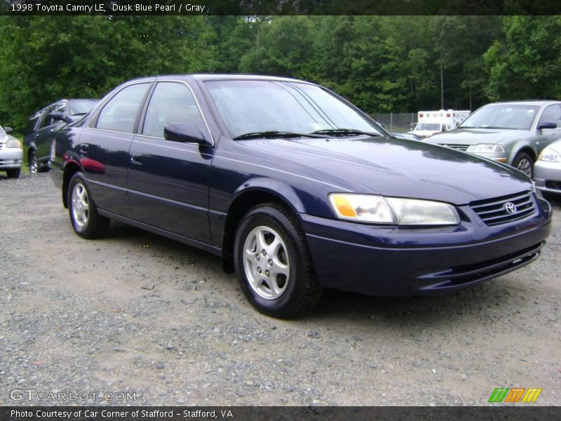 Dusk Blue Pearl / Gray 1998 Toyota Camry LE