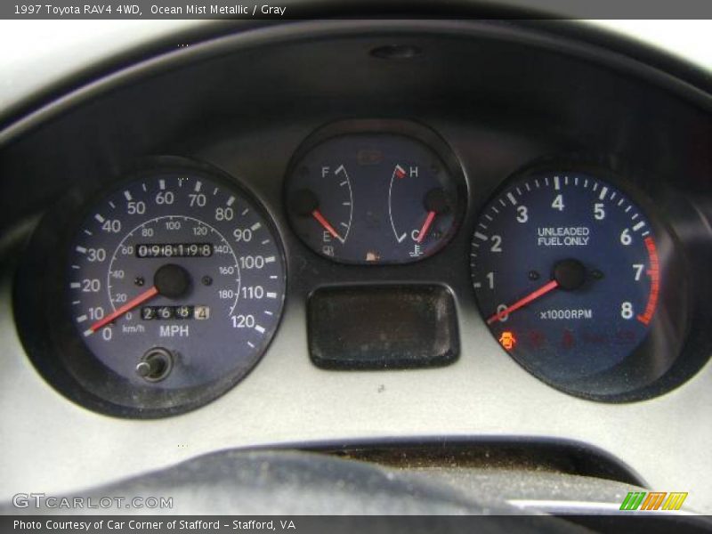 Ocean Mist Metallic / Gray 1997 Toyota RAV4 4WD