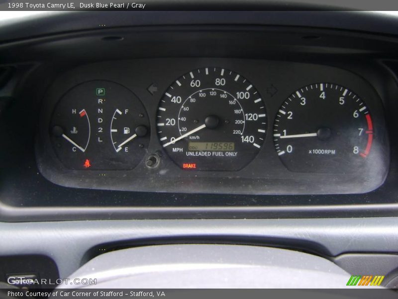 Dusk Blue Pearl / Gray 1998 Toyota Camry LE