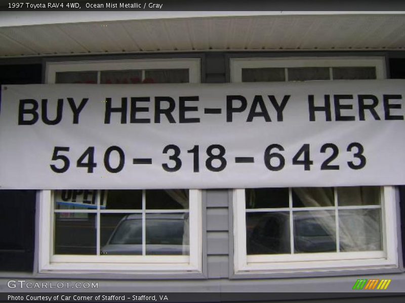 Ocean Mist Metallic / Gray 1997 Toyota RAV4 4WD