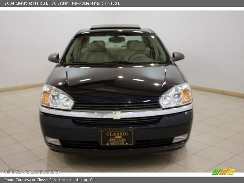 Navy Blue Metallic / Neutral 2004 Chevrolet Malibu LT V6 Sedan