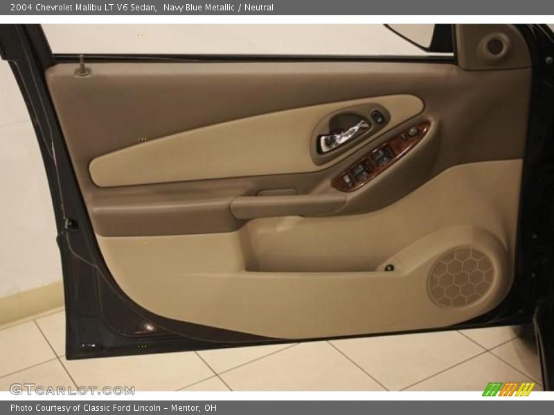 Navy Blue Metallic / Neutral 2004 Chevrolet Malibu LT V6 Sedan
